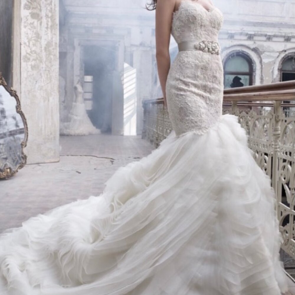 Lazaro Wedding Dress 3201 - US 10